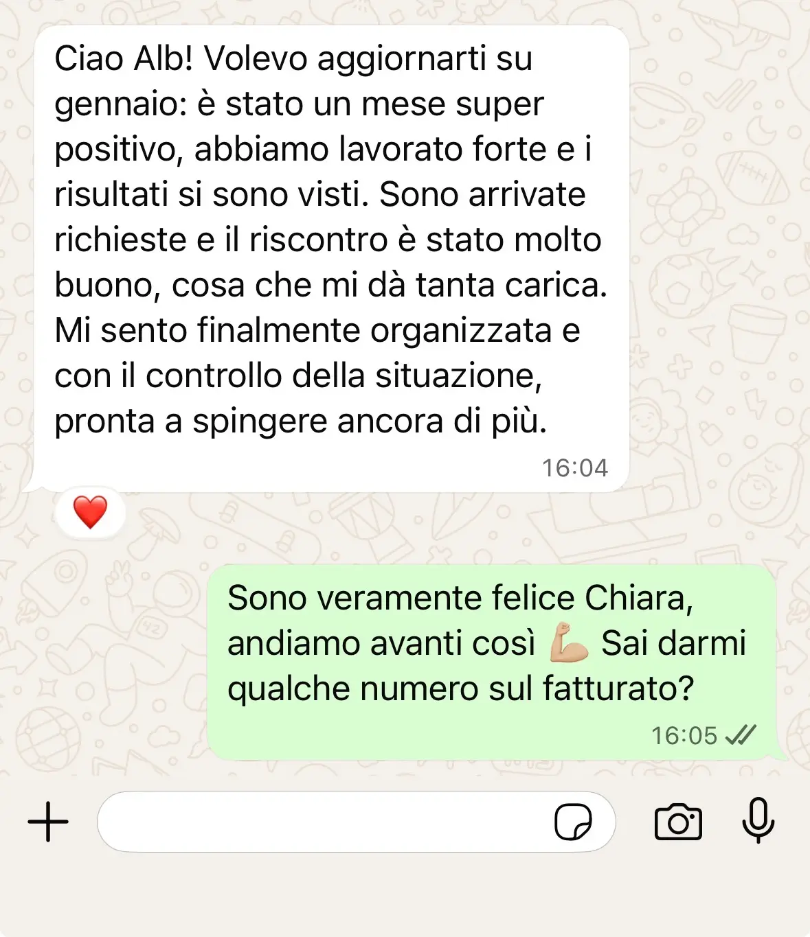 Feedback cliente